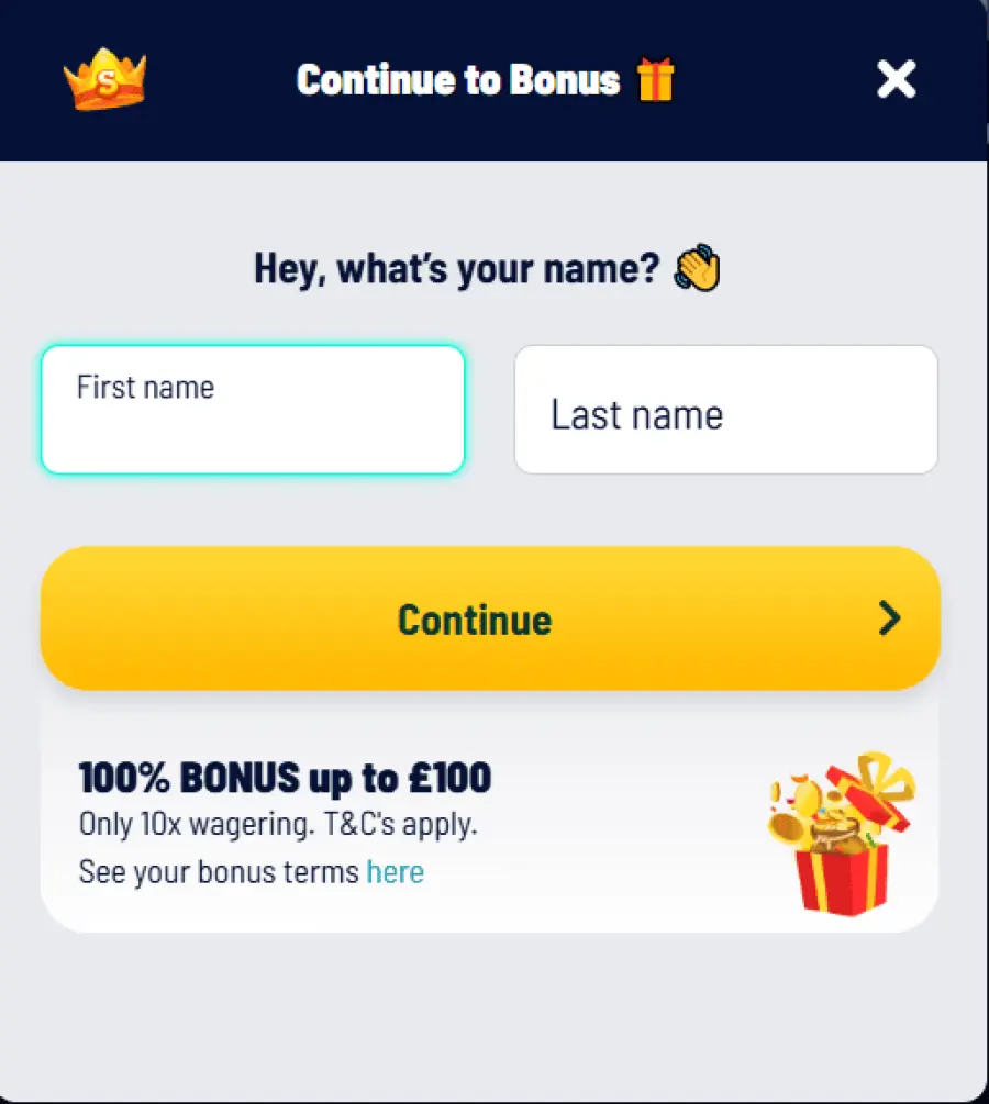 Spinking no deposit bonus